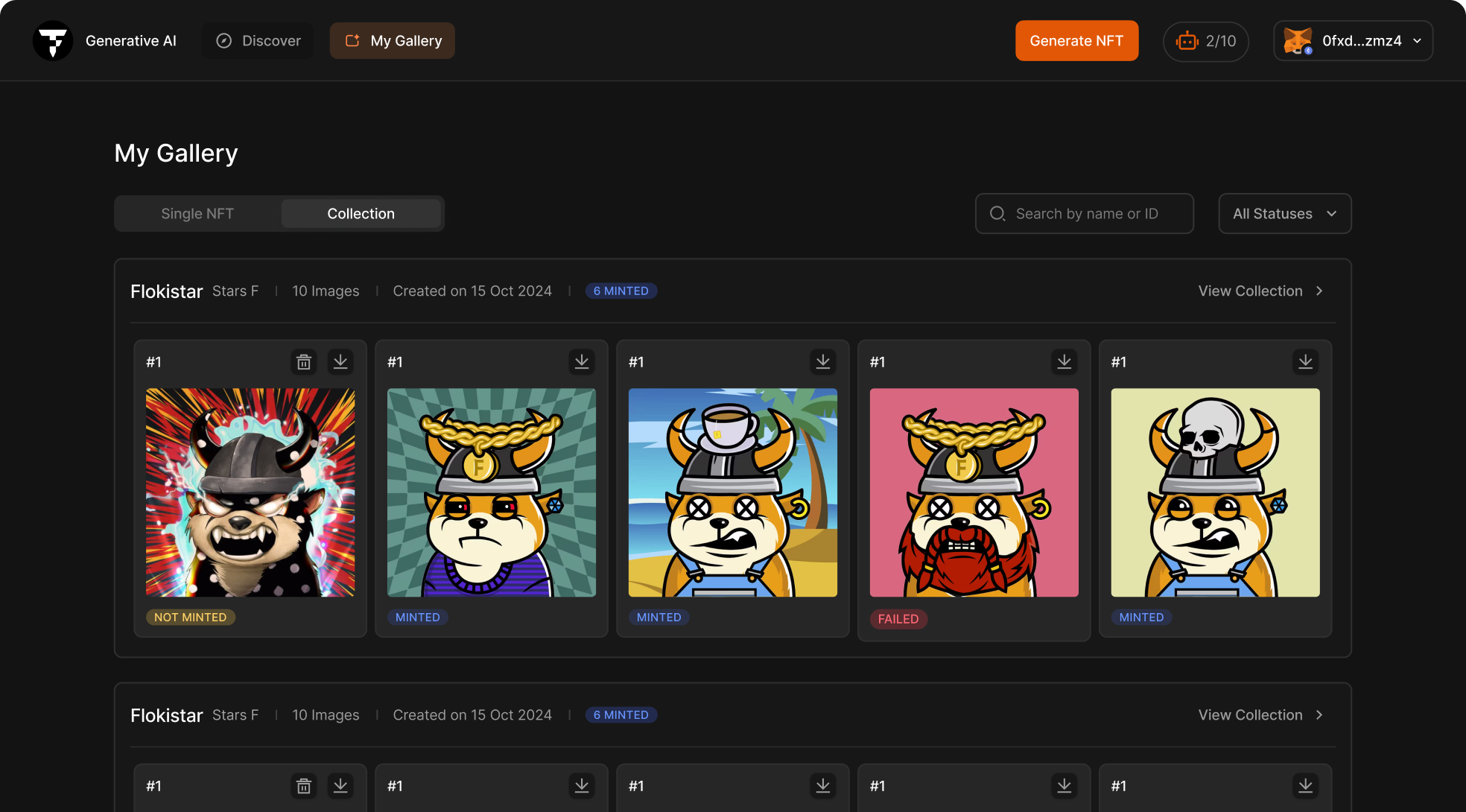 NFT Gallery Showcase